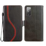 For Samsung Galaxy S20 FE Side Buckle S Curve Leather Phone Case(Black)