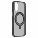 For iPhone 17 ZGA Feitian 360 Rotation Holder Magsafe PC Hybrid TPU Phone Case(Black)