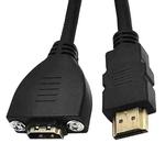 4K 60HZ 2.0 Version HDMI Male to Female Fixed Extension Cable with Screw Holes, Length:0.2m(Straight Head)