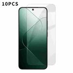 For Xiaomi 14 Kalebol 10pcs High-Aluminum Semi-Screen Anti-Fingerprint HD Tempered Glass Film