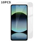 For Redmi Note 14 4G 164.84mm Kalebol 10pcs High-Aluminum Semi-Screen Anti-Fingerprint HD Tempered Glass Film