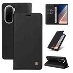 For Xiaomi POCO M7 4G 169mm YIKATU YK-001 Ultra-thin Strong Magnet Leather Phone Case(Black)