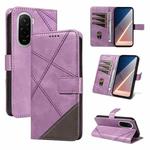 For Xiaomi POCO M7 4G 169mm Diamond Stitching Leather Phone Case(Purple)