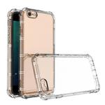 For iPhone 6 / 6s Straight Edge Dual Bone-bits Shockproof TPU Clear Case