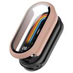 For Xiaomi Smart Band 9 Ceramic / 8 xDfind Tempered Film Integrated PC Watch Protective Cover(Pink)