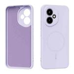 For Honor 400 Global 156.5mm ABEEL Skin-friendly Feel Magsafe Liquid Silicone Phone Case(Lilac Purple)