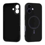 For iPhone 17 ABEEL Skin-friendly Feel Magsafe Liquid Silicone Phone Case(Black)