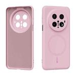 For Huawei Mate 70 Pro/70 Pro+ ABEEL Skin-friendly Feel Magsafe Liquid Silicone Phone Case(Pink)