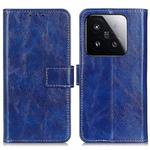 For Xiaomi 15T 5G Retro Crazy Horse Texture Leather Phone Case(Blue)