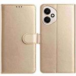 For Honor 400 Global 156.5mm Lambskin 8-card Slot Leather Phone Case(Gold)