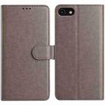 For iPhone SE 2022 / SE 2020 / 8 Lambskin 8-card Slot Leather Phone Case(Grey)