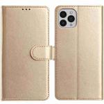 For iPhone 13 Pro Max Lambskin 8-card Slot Leather Phone Case(Gold)