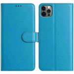 For iPhone 12 / 12 Pro Lambskin 8-card Slot Leather Phone Case(Light Blue)
