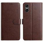 For Sony Xperia 10 VI Lambskin 8-card Slot Leather Phone Case(Brown)