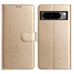 For Google Pixel 8 Pro Lambskin 8-card Slot Leather Phone Case(Gold)