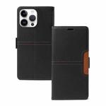 For iPhone 13 Pro Max Magnetic Buckle Card Slot Leather Phone Case(Black)