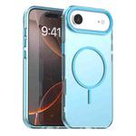 For iPhone Air Candy Fine Circle Magsafe PC Hybrid TPU Phone Case(Blue)