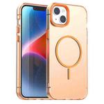 For iPhone 13 Candy Fine Circle Magsafe PC Hybrid TPU Phone Case(Orange)