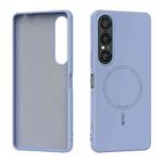 For Sony Xperia 1 VII ABEEL Skin-friendly Feel Magsafe Liquid Silicone Phone Case(Sky Blue)