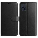 For Motorola Moto E22 Lambskin 8-card Slot Leather Phone Case(Black)