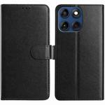 For Motorola Edge 60 Fusion Lambskin 8-card Slot Leather Phone Case(Black)
