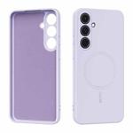 For Samsung Galaxy S24 5G ABEEL Skin-friendly Feel Magsafe Liquid Silicone Phone Case(Lilac Purple)