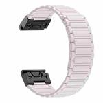 For Garmin 26mm Three Beads Magnetic Silicone Quick Release Watch Band(Starlight)