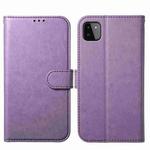 For Samsung Galaxy A22 5G Lambskin 8-card Slot Leather Phone Case(Purple)