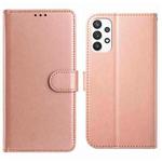 For Samsung Galaxy A52 5G Lambskin 8-card Slot Leather Phone Case(Rose Gold)