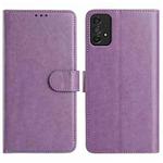 For Samsung Galaxy A53 5G Lambskin 8-card Slot Leather Phone Case(Purple)