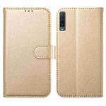 For Samsung Galaxy A750 Lambskin 8-card Slot Leather Phone Case(Gold)
