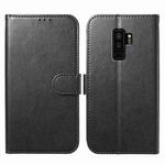 For Samsung Galaxy S9+ Lambskin 8-card Slot Leather Phone Case(Black)