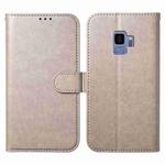 For Samsung Galaxy S9 Lambskin 8-card Slot Leather Phone Case(Grey)