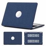 For MacBook Pro 13.3 inch A2289 / A2251 Fabric Texture Pro Laptop Protective Case(Navy Blue)
