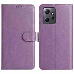 For Redmi Note 12 Pro 4G Lambskin 8-card Slot Leather Phone Case(Purple)