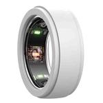 xDfind For Samsung Galaxy Ring / Oura Ring Smart Ring Silicone Solid Color Cover, Size:M(White)