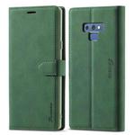 For Samsung Galaxy Note 9 Forwenw F1 Series Matte Strong Magnetism Horizontal Flip Leather Case with Holder & Card Slots & Wallet & Photo Frame(Green)
