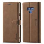 For Samsung Galaxy Note 9 Forwenw F1 Series Matte Strong Magnetism Horizontal Flip Leather Case with Holder & Card Slots & Wallet & Photo Frame(Brown)