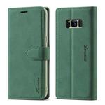 For Samsung Galaxy S8+ Forwenw F1 Series Matte Strong Magnetism Horizontal Flip Leather Case with Holder & Card Slots & Wallet & Photo Frame(Green)