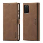 For Samsung Galaxy S20+ Forwenw F1 Series Matte Strong Magnetism Horizontal Flip Leather Case with Holder & Card Slots & Wallet & Photo Frame(Brown)