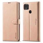 For Xiaomi Redmi 9C Forwenw F1 Series Matte Strong Magnetism Horizontal Flip Leather Case with Holder & Card Slots & Wallet & Photo Frame(Rose Gold)