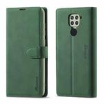 For Xiaomi Redmi Note 9 Forwenw F1 Series Matte Strong Magnetism Horizontal Flip Leather Case with Holder & Card Slots & Wallet & Photo Frame(Green)