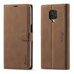 For Xiaomi Redmi Note 9S / 9 Pro / 9 Pro Max Forwenw F1 Series Matte Strong Magnetism Horizontal Flip Leather Case with Holder & Card Slots & Wallet & Photo Frame(Brown)