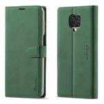 For Xiaomi Redmi Note 9S / 9 Pro / 9 Pro Max Forwenw F1 Series Matte Strong Magnetism Horizontal Flip Leather Case with Holder & Card Slots & Wallet & Photo Frame(Green)