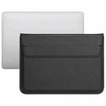 PU Leather Ultra-thin Envelope Bag Laptop Bag for MacBook Air / Pro 11 inch, with Stand Function(Black)
