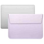 PU Leather Ultra-thin Envelope Bag Laptop Bag for MacBook Air / Pro 13 inch, with Stand Function(Light Purple)