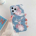 For iPhone 11 Flowers Pattern TPU Protective Case (Pink Flowers)