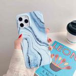 For iPhone 11 Marble Pattern TPU Protective Case (Shining Blue)