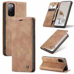 For Samsung Galaxy S20 FE CaseMe 013 Multifunctional Horizontal Flip Leather Case with Holder & Card Slot & Wallet(Brown)