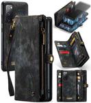 For Samsung Galaxy S20 FE CaseMe 008 Detachable Multifunctional Horizontal Flip Leather Case with Holder & Card Slot & Zipper Wallet & Photo Frame(Black)